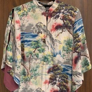 Tunic Vintage Oriental 27 inch length dress shirt